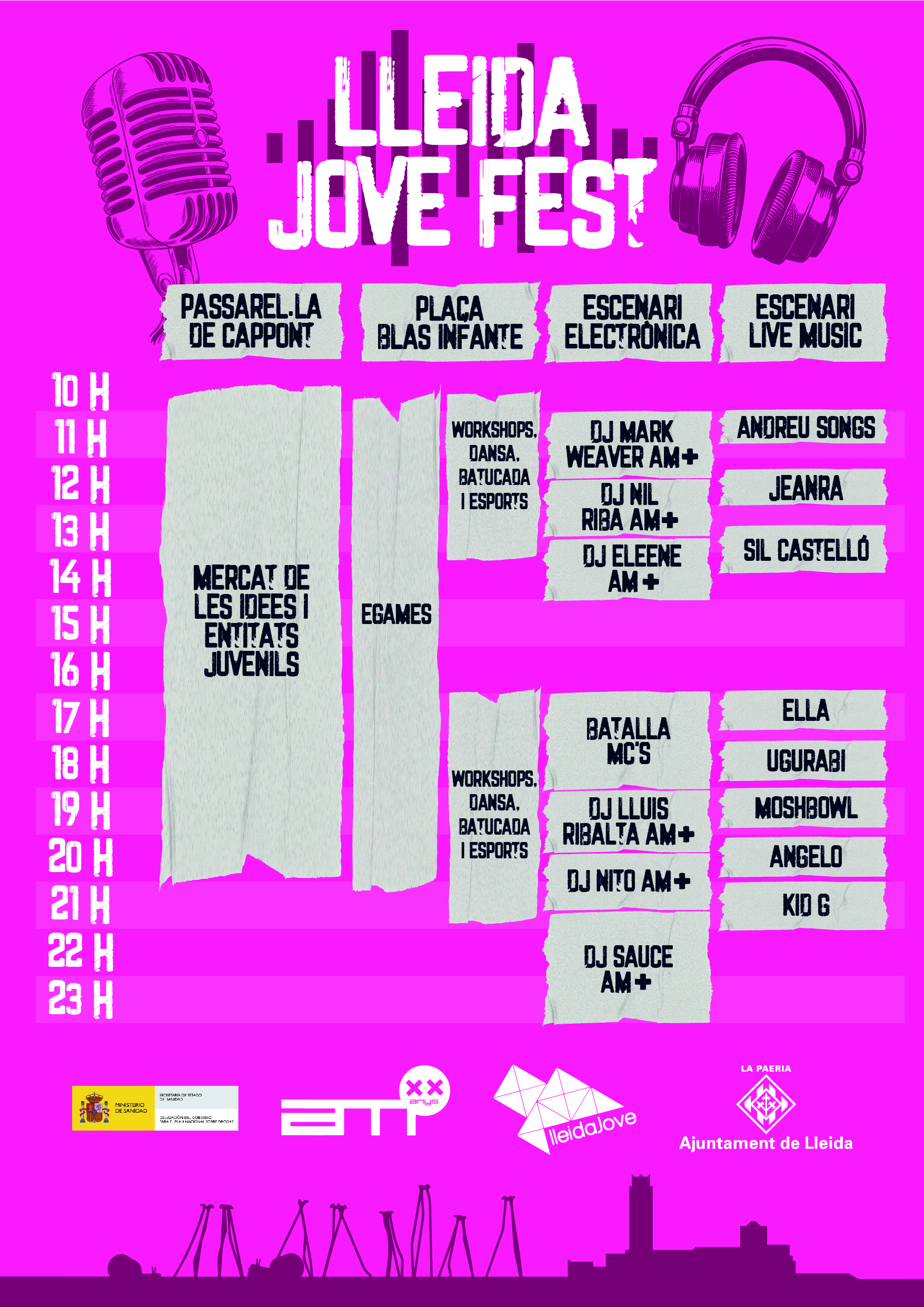 LleidaJoveFest timeline 2024